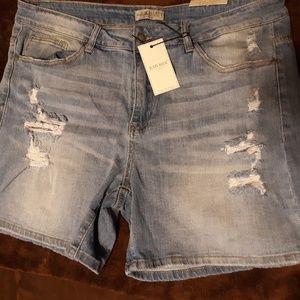 Judy Blue distressed denim shorts